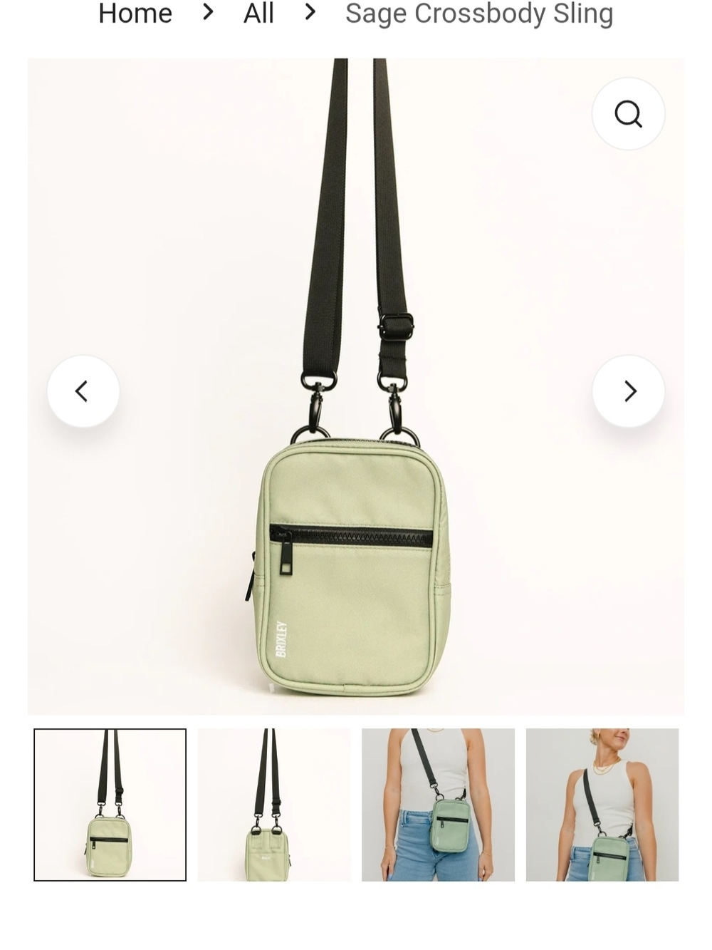 Sage Crossbody Sling Bag